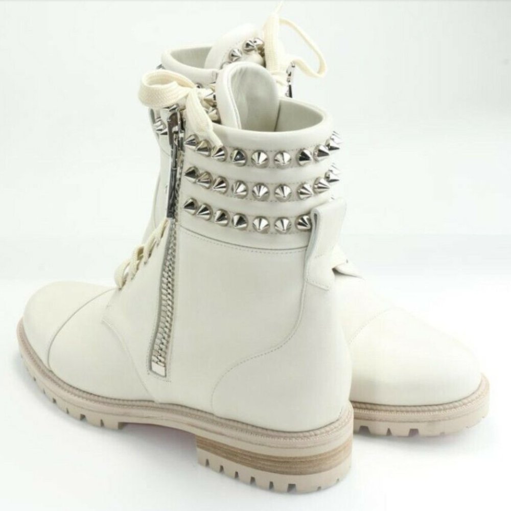 Christian Louboutin Winter Spikes Leather Combat